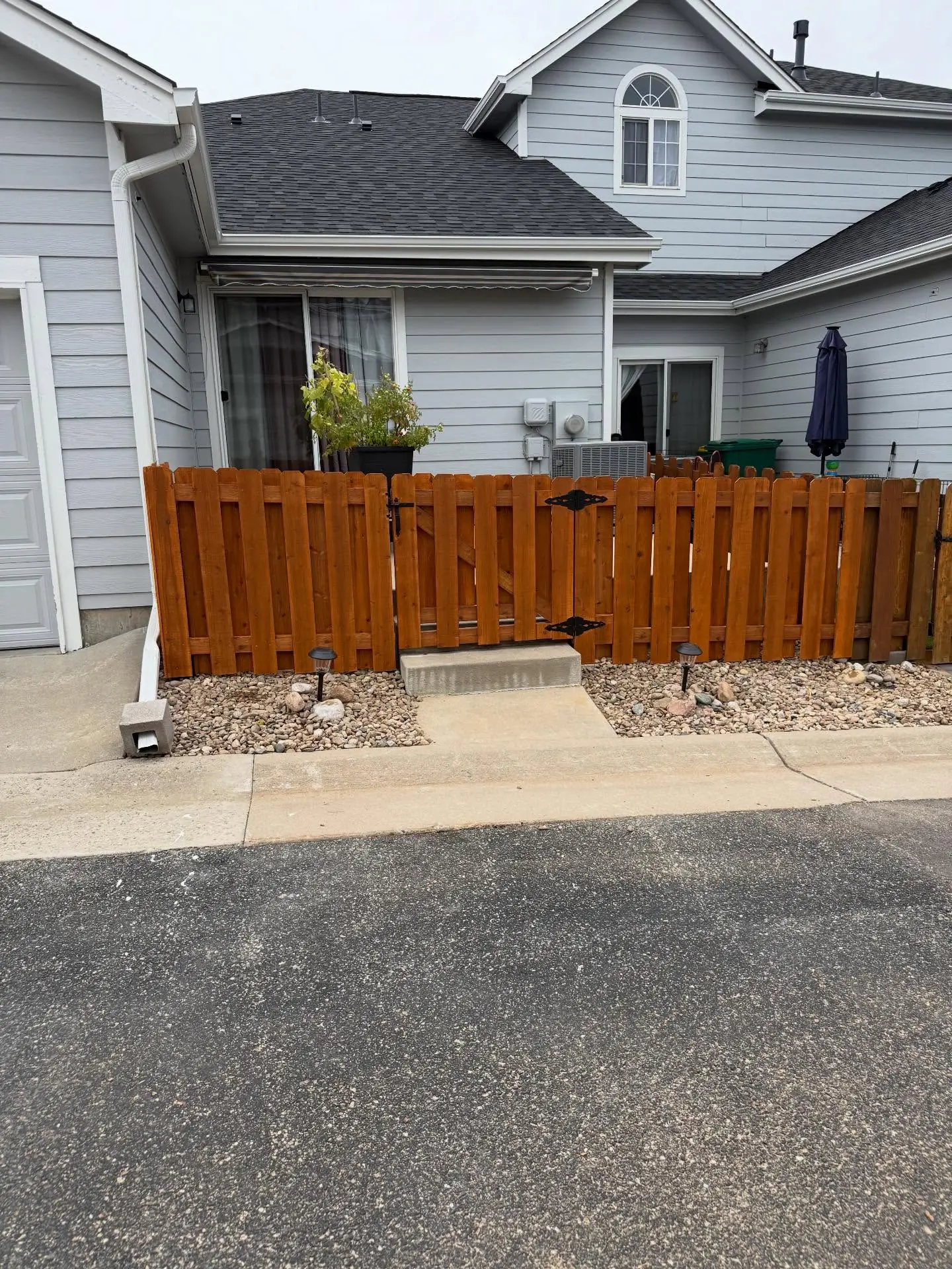 Fence upgrade in a Parker, Colorado backyard