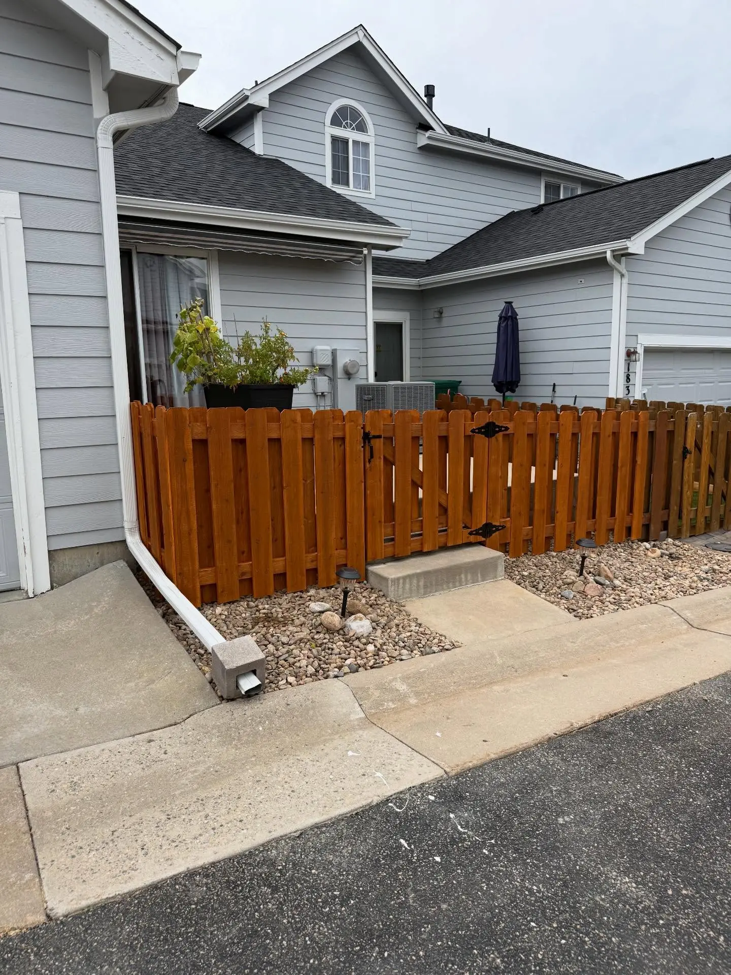 Privacy fence installation completed by Mountain Ridge Renovations in the Parker area